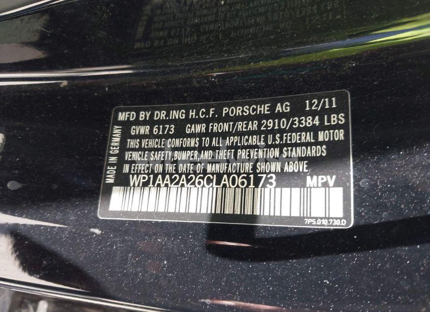 Photo 9 of 2012 Porsche Cayenne N/A (VIN WP1AA2A26CLA06173)