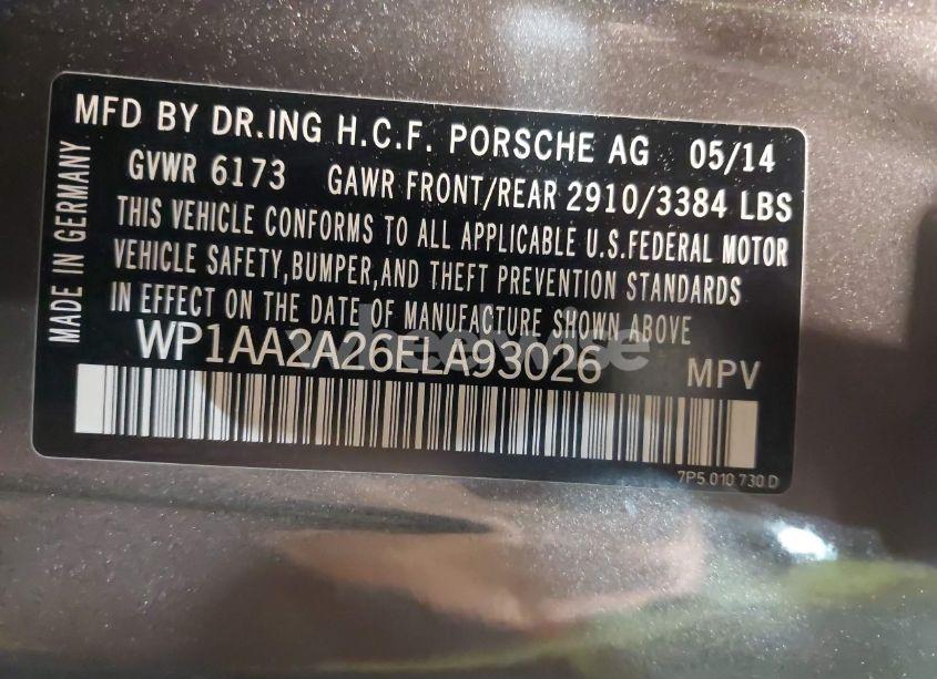 Photo 9 of 2014 Porsche Cayenne N/A (VIN WP1AA2A26ELA93026)