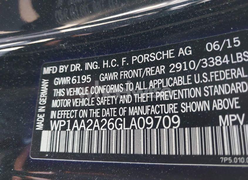 Photo 9 of 2016 Porsche Cayenne N/A (VIN WP1AA2A26GLA09709)