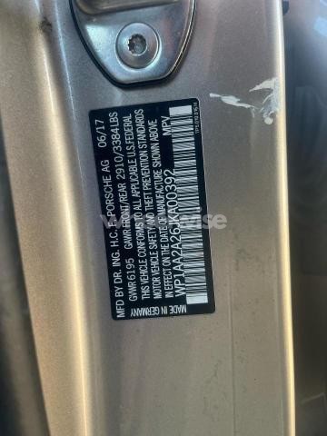 Photo 2 of 2018 PORSCHE CAYENNE N/A (VIN WP1AA2A26JKA00392)