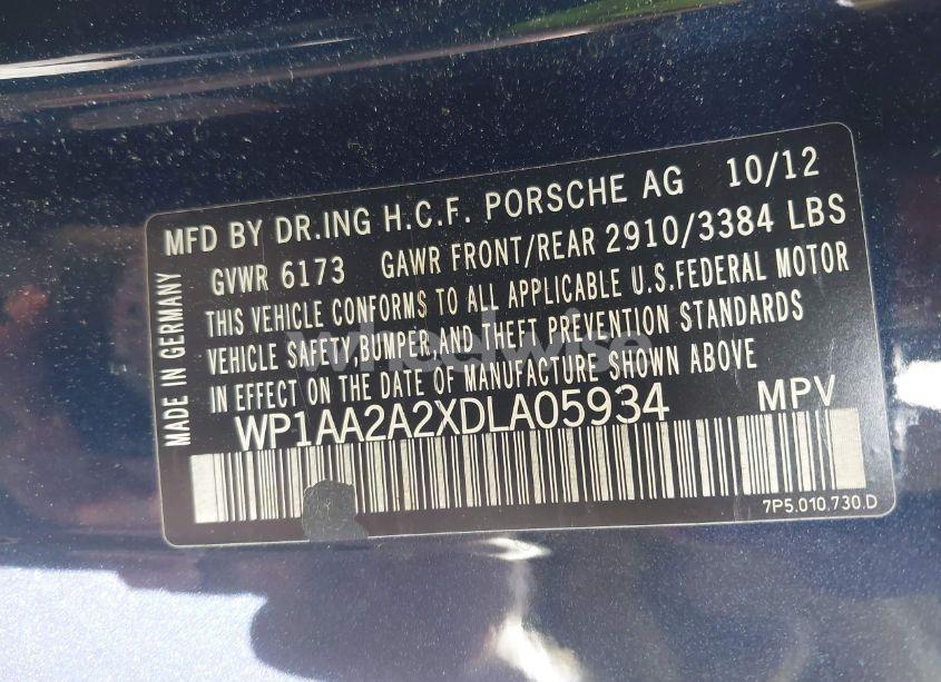 Photo 9 of 2013 Porsche Cayenne N/A (VIN WP1AA2A2XDLA05934)