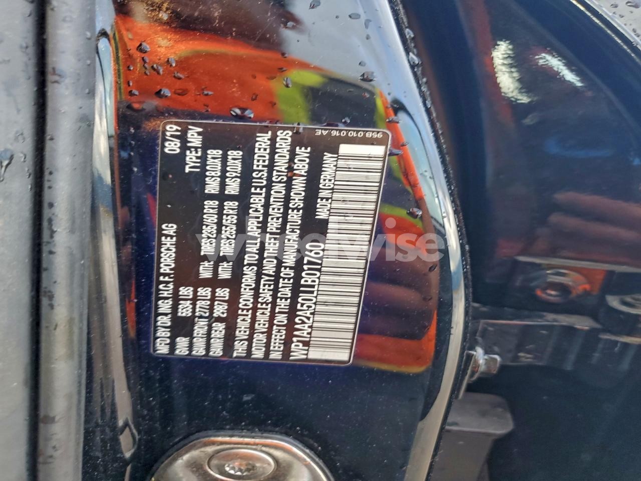 Photo 13 of 2020 PORSCHE MACAN (VIN WP1AA2A50LLB01760)