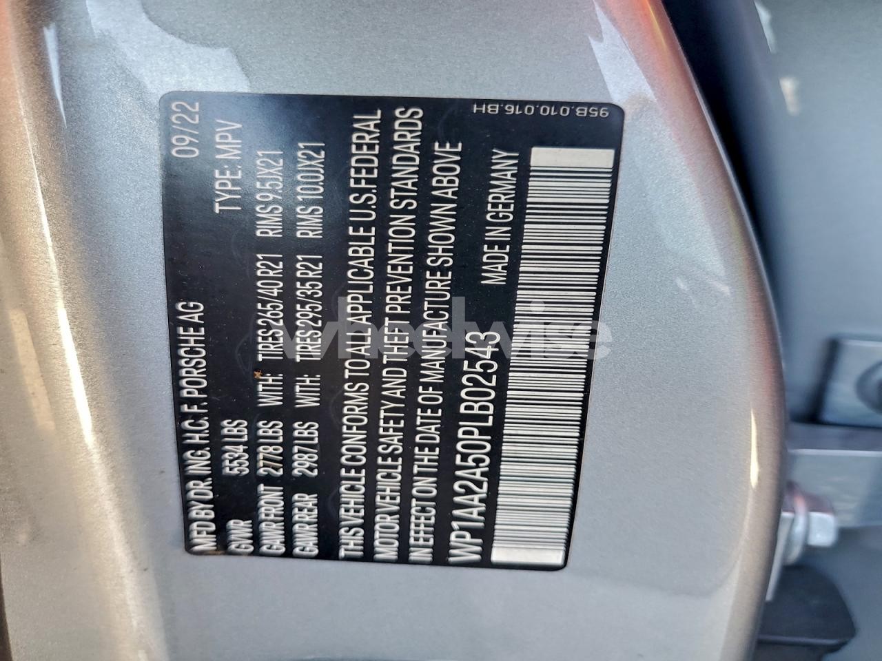 Photo 14 of 2023 PORSCHE MACAN BASE (VIN WP1AA2A50PLB02543)