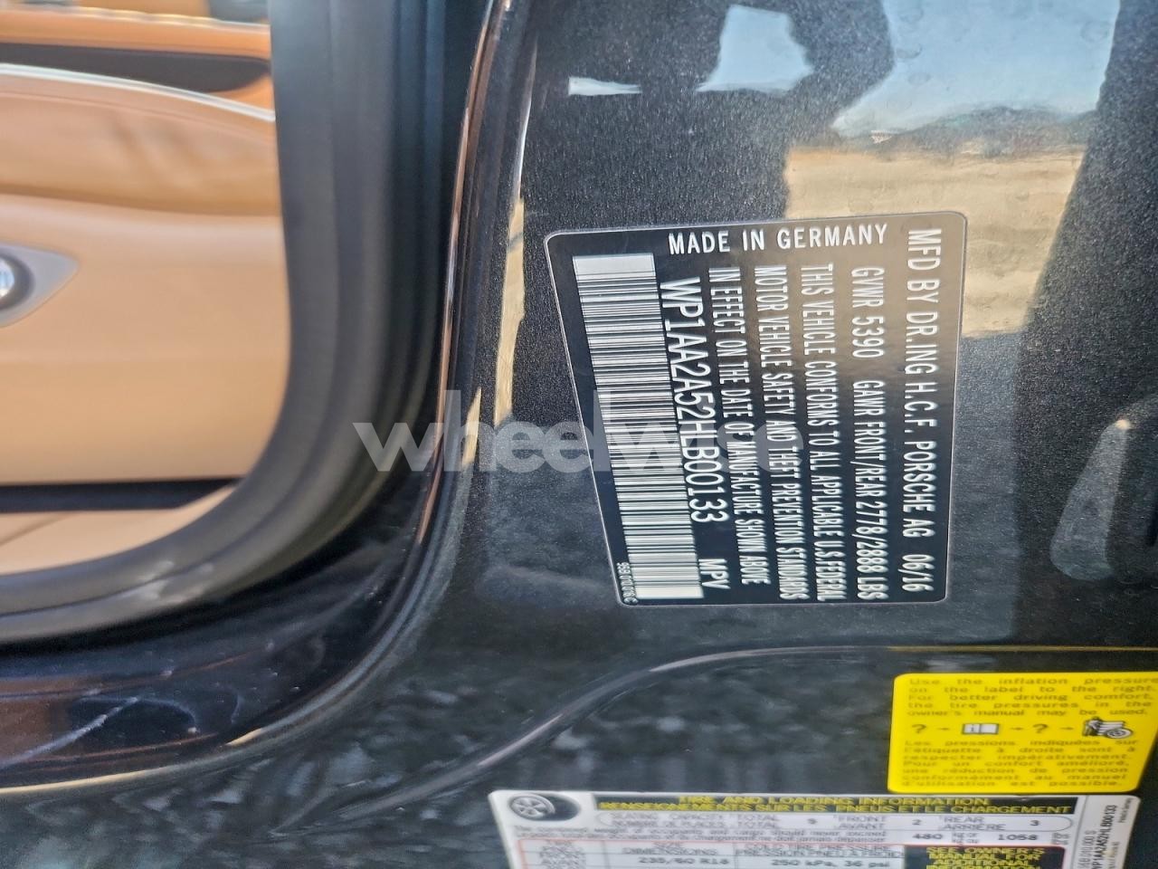 Photo 14 of 2017 PORSCHE MACAN (VIN WP1AA2A52HLB00133)