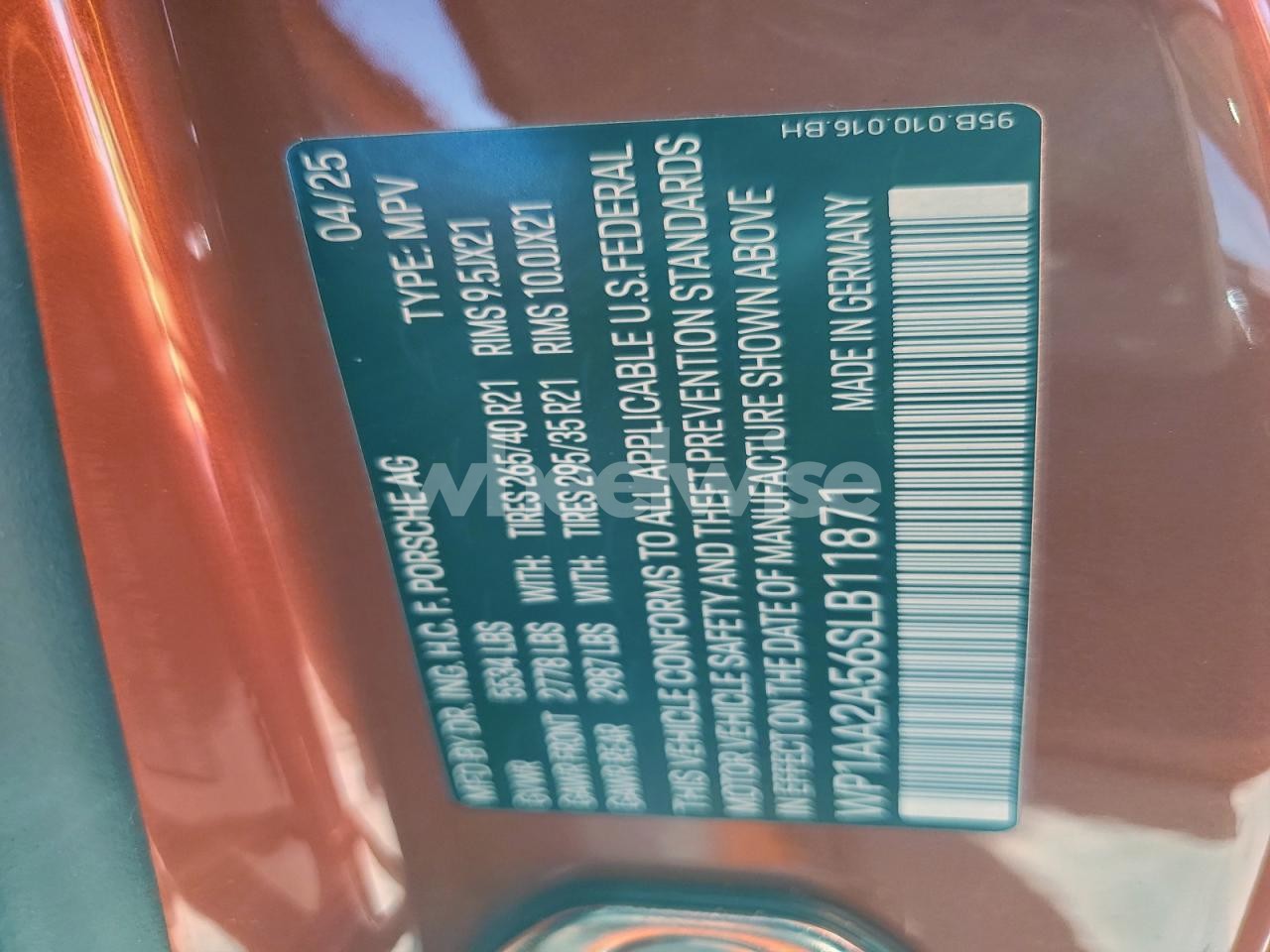 Photo 13 of 2025 PORSCHE MACAN BASE (VIN WP1AA2A56SLB11871)