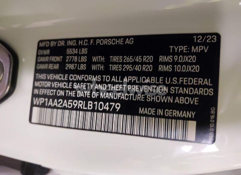 Photo 9 of 2024 Porsche Macan BASE (PDK)/T (VIN WP1AA2A59RLB10479)