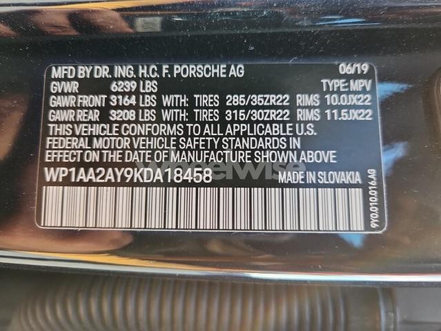 Photo 7 of 2019 PORSCHE CAYENNE N/A (VIN WP1AA2AY9KDA18458)