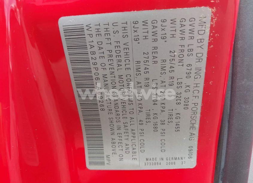 Photo 9 of 2006 Porsche Cayenne S/S TITANIUM EDITION (VIN WP1AB29P06LA69268)