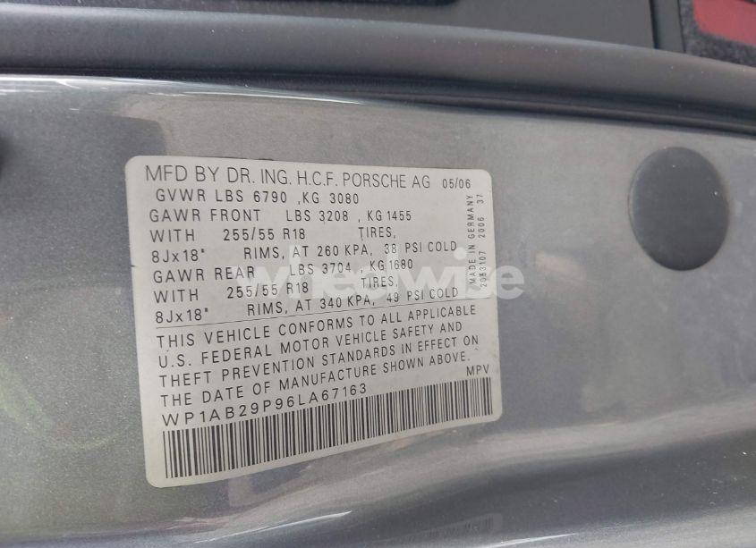 Photo 9 of 2006 Porsche Cayenne S/S TITANIUM EDITION (VIN WP1AB29P96LA67163)