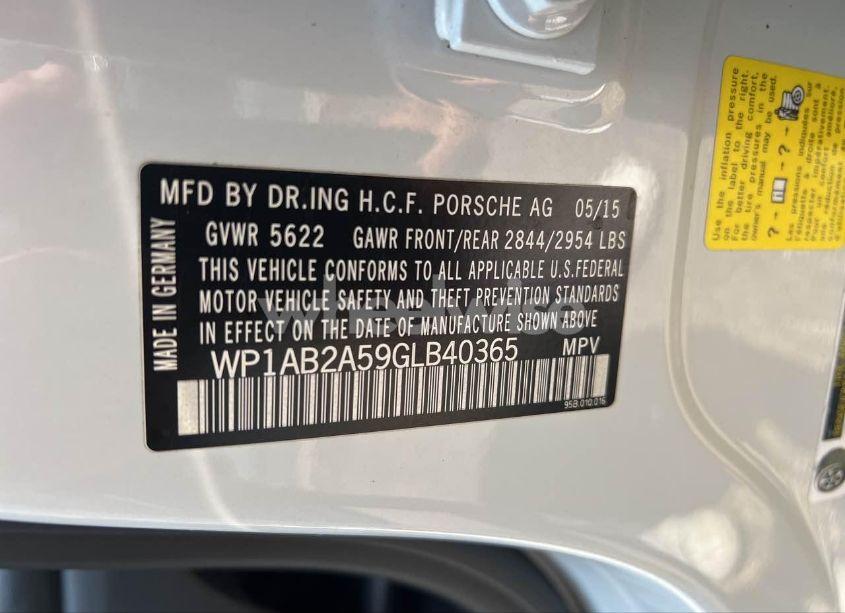 Photo 9 of 2016 Porsche Macan S (VIN WP1AB2A59GLB40365)