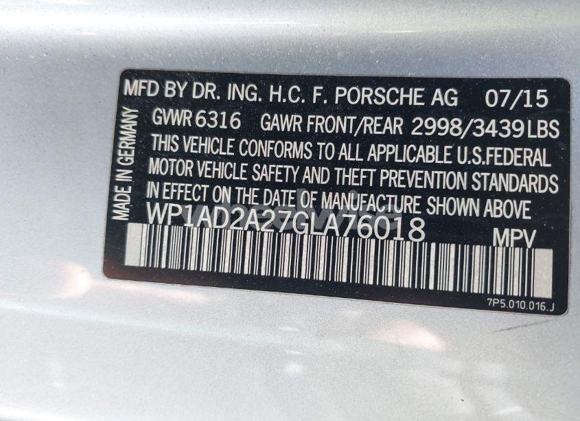 Photo 9 of 2016 Porsche Cayenne GTS (VIN WP1AD2A27GLA76018)