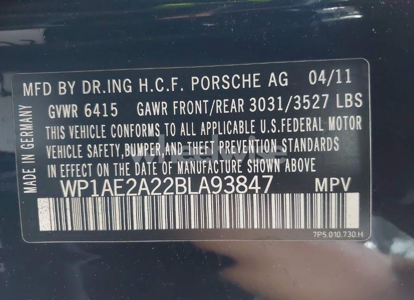 Photo 9 of 2011 Porsche Cayenne HYBRID S (VIN WP1AE2A22BLA93847)