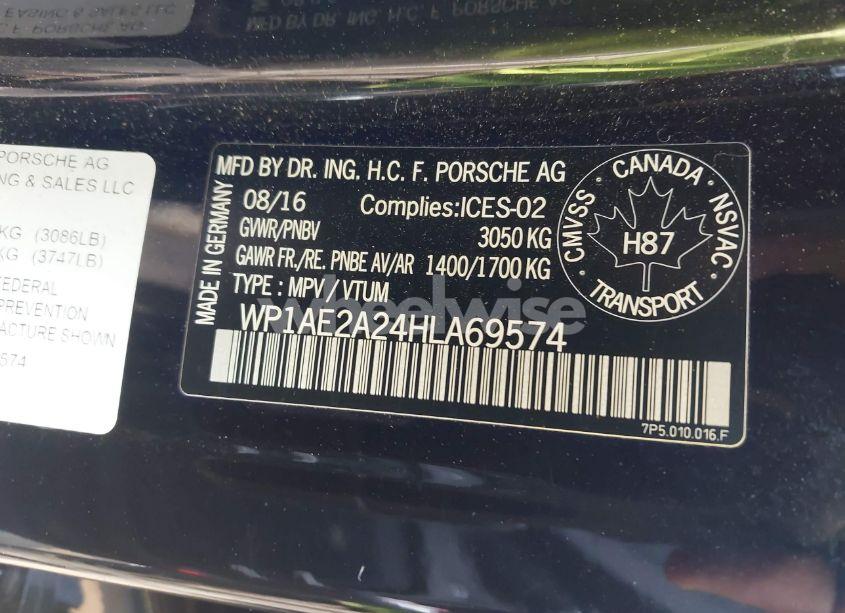 Photo 9 of 2017 Porsche Cayenne E-HYBRID S (VIN WP1AE2A24HLA69574)