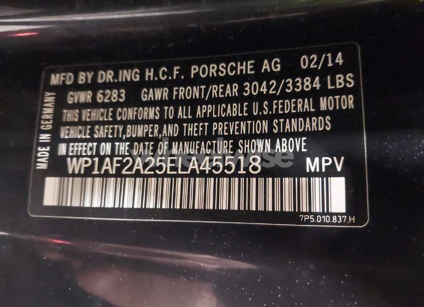 Photo 9 of 2014 Porsche Cayenne DIESEL/DIESEL PLATINUM EDITION (VIN WP1AF2A25ELA45518)