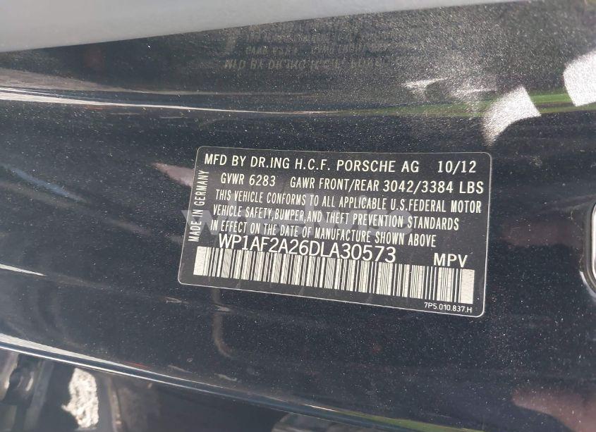 Photo 9 of 2013 Porsche Cayenne DIESEL (VIN WP1AF2A26DLA30573)