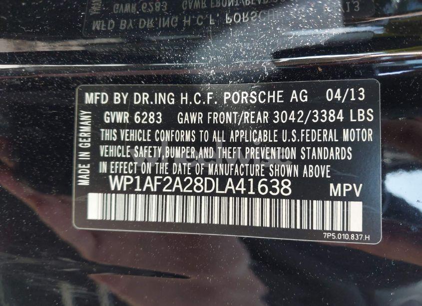 Photo 9 of 2013 Porsche Cayenne DIESEL (VIN WP1AF2A28DLA41638)