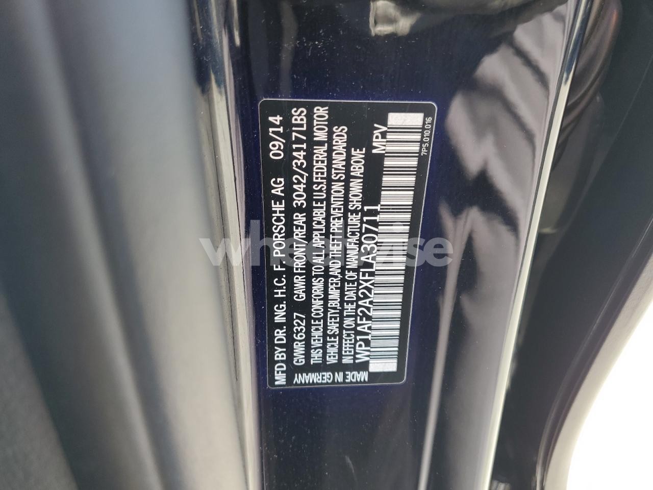 Photo 13 of 2015 PORSCHE CAYENNE N/A (VIN WP1AF2A2XFLA30711)