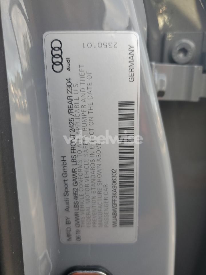 Photo 13 of 2019 AUDI RS3 (VIN WUABWGFF3KA906302)