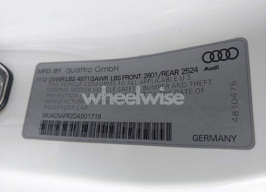 Photo 9 of 2013 Audi Rs 5 4.2 (VIN WUAC6AFR2DA901719)