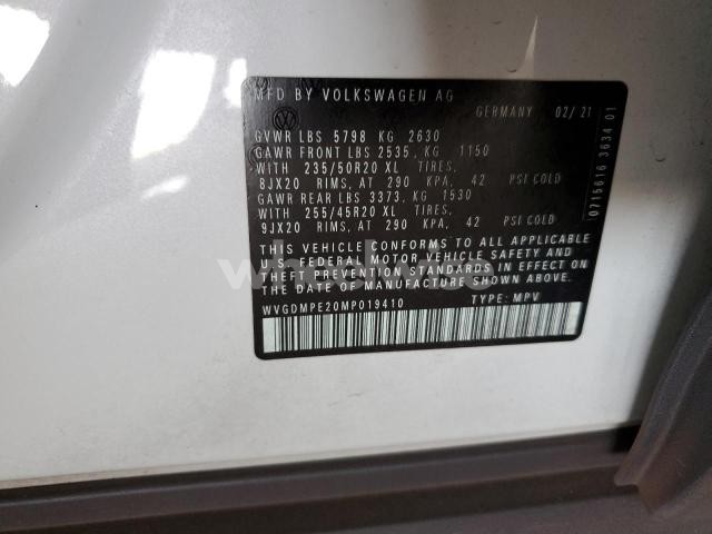 Photo 2 of 2021 VOLKSWAGEN ID.4 FIRST EDITION (VIN WVGDMPE20MP019410)