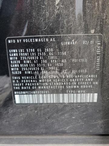 Photo 8 of 2021 VOLKSWAGEN ID.4 FIRST EDITION (VIN WVGDMPE24MP020091)