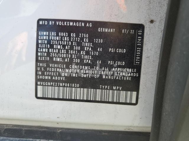 Photo 8 of 2022 VOLKSWAGEN ID.4 PRO S (VIN WVGGNPE27NP061830)