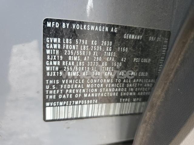 Photo 6 of 2021 VOLKSWAGEN ID.4 PRO S (VIN WVGTMPE27MP059074)
