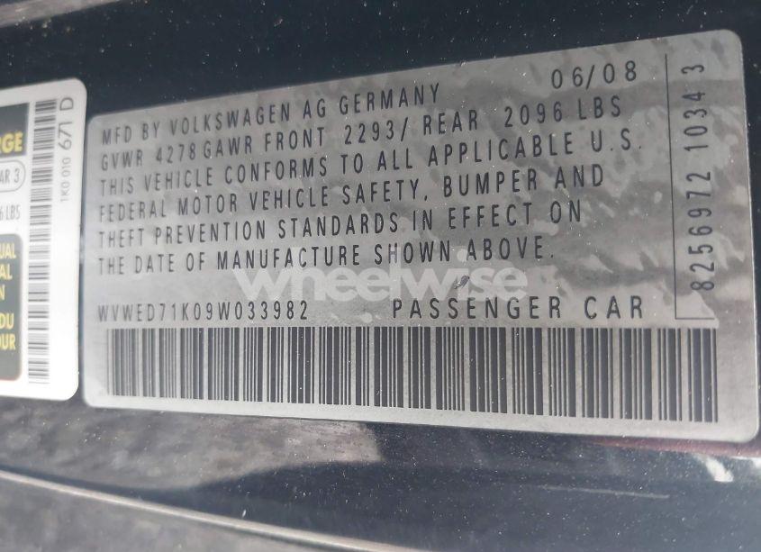 Photo 9 of 2009 Volkswagen Gti 2-DOOR (VIN WVWED71K09W033982)