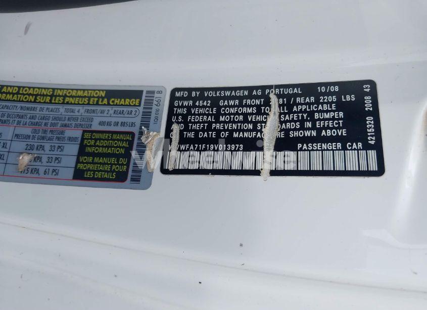 Photo 9 of 2009 Volkswagen Eos LUX (VIN WVWFA71F19V013973)