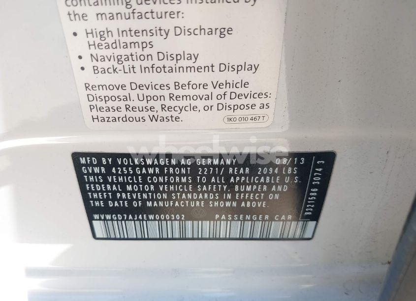 Photo 9 of 2014 Volkswagen Gti DRIVER'S EDITION (VIN WVWGD7AJ4EW000302)