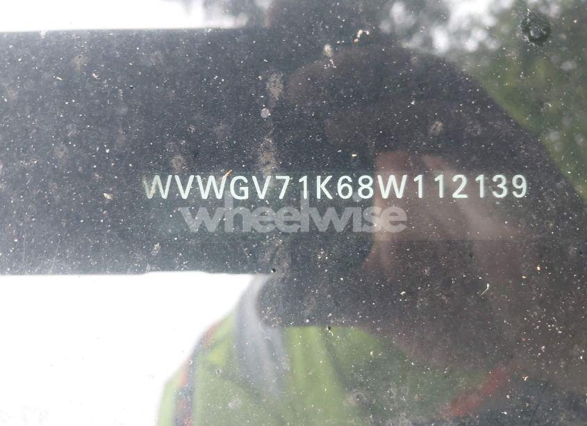 Photo 12 of 2008 Volkswagen Gti 4-DOOR/4-DOOR (M6) (EOP CW 21/08) (VIN WVWGV71K68W112139)