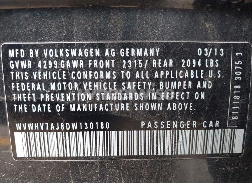 Photo 9 of 2013 Volkswagen Gti DRIVERS EDITION (VIN WVWHV7AJ8DW130180)