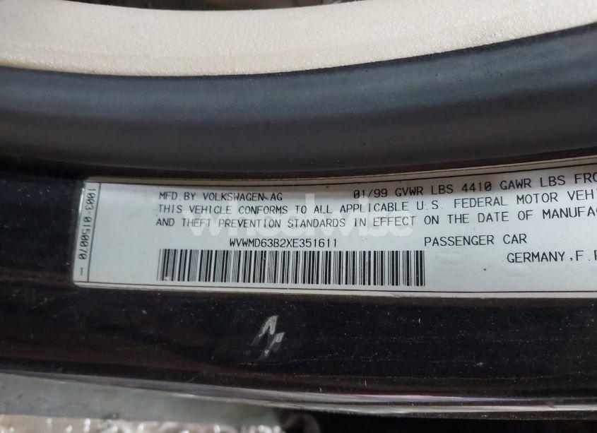 Photo 9 of 1999 Volkswagen Passat GLS V6 (VIN WVWMD63B2XE351611)