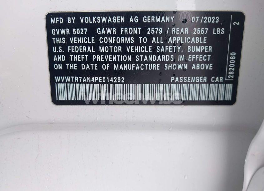 Photo 9 of 2023 Volkswagen Arteon 2.0T SEL PREMIUM R-LINE (VIN WVWTR7AN4PE014292)