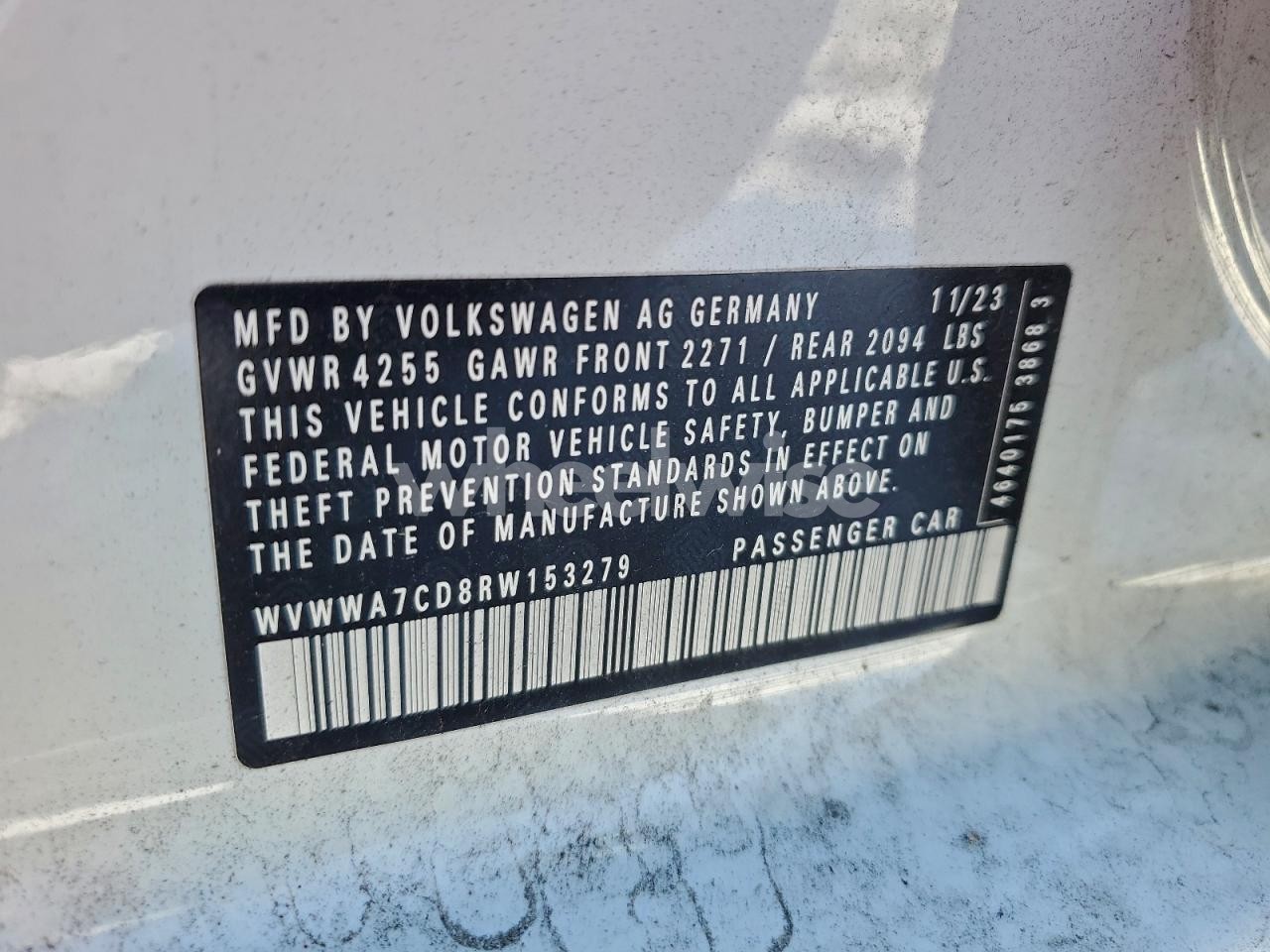 Photo 12 of 2024 VOLKSWAGEN GTI AUTOBAHN (VIN WVWWA7CD8RW153279)