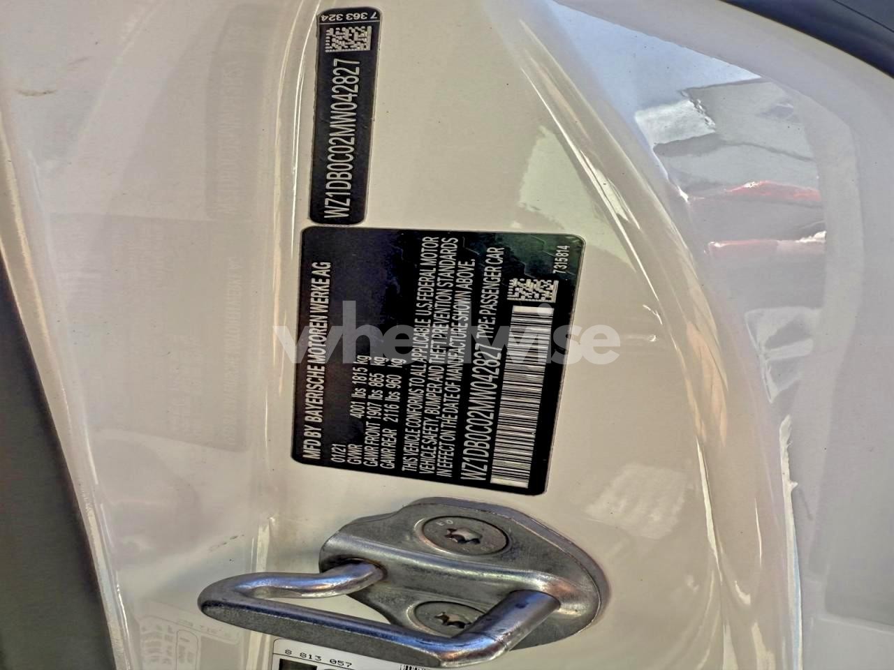 Photo 10 of 2021 TOYOTA SUPRA BASE (VIN WZ1DB0C02MW042827)