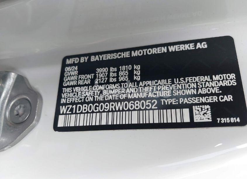 Photo 9 of 2024 Toyota Gr SUPRA 3.0 PREMIUM (VIN WZ1DB0G09RW068052)