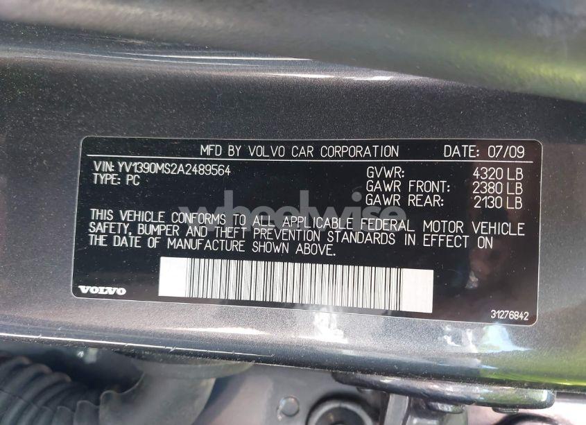 Photo 9 of 2010 Volvo S40 2.4I (VIN YV1390MS2A2489564)