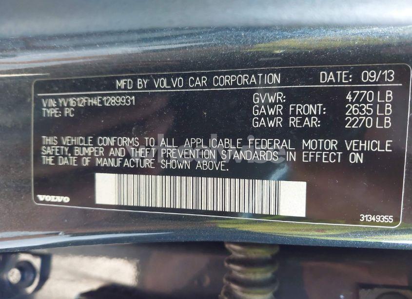 Photo 9 of 2014 Volvo S60 T5 (VIN YV1612FH4E1289931)