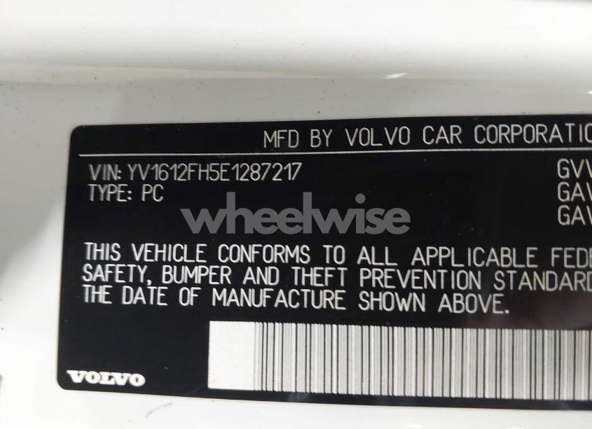 Photo 9 of 2014 Volvo S60 T5 (VIN YV1612FH5E1287217)