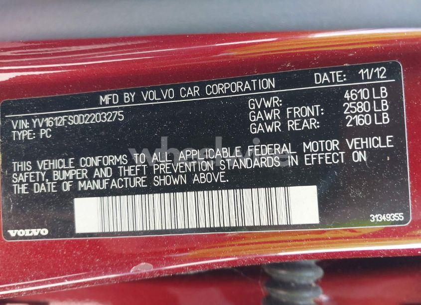 Photo 9 of 2013 Volvo S60 T5 (VIN YV1612FS0D2203275)