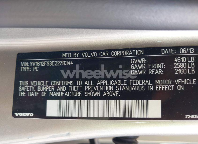 Photo 9 of 2014 Volvo S60 T5 (VIN YV1612FS3E2278344)