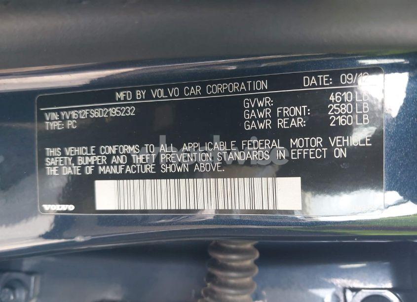 Photo 9 of 2013 Volvo S60 T5 PLATINUM (VIN YV1612FS6D2195232)