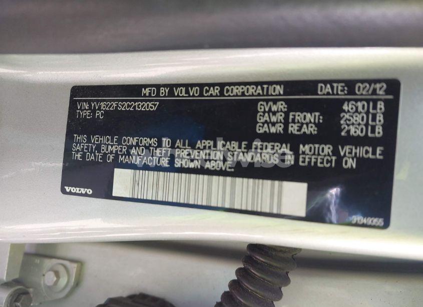 Photo 9 of 2012 Volvo S60 T5 (VIN YV1622FS2C2132057)