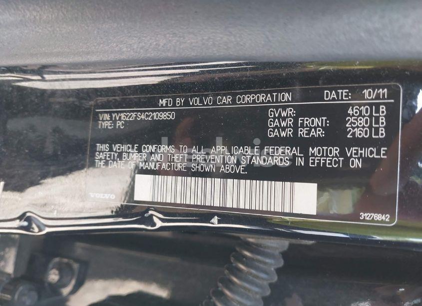 Photo 9 of 2012 Volvo S60 T5 (VIN YV1622FS4C2109850)