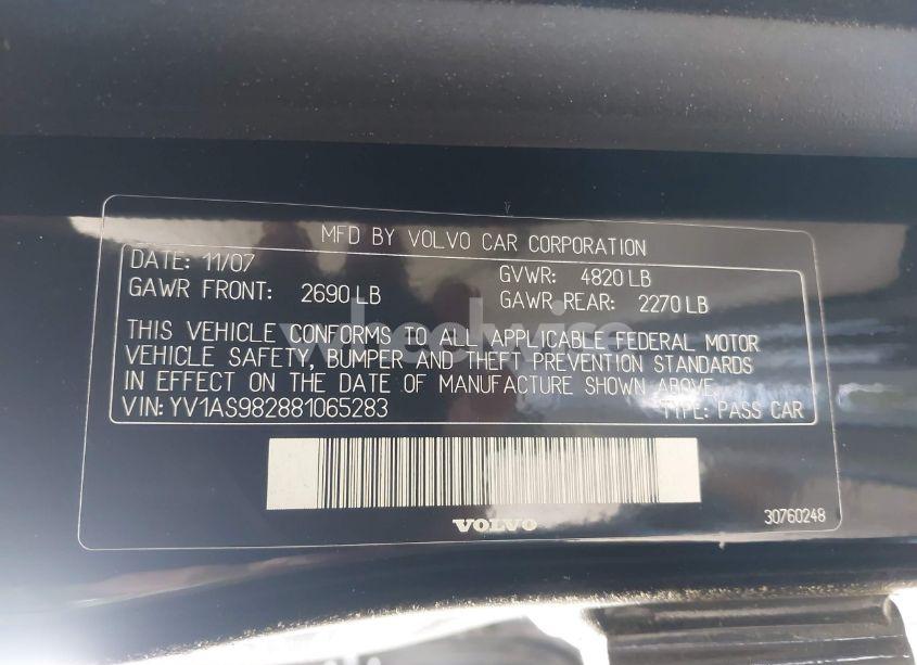 Photo 9 of 2008 Volvo S80 3.2 (VIN YV1AS982881065283)