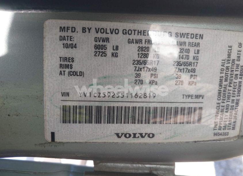 Photo 9 of 2005 Volvo Xc90 2.5T AWD (VIN YV1CZ592551162819)