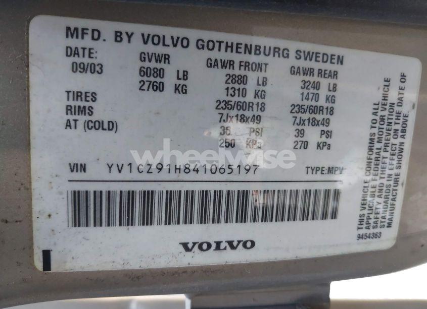 Photo 9 of 2004 Volvo Xc90 T6 (VIN YV1CZ91H841065197)