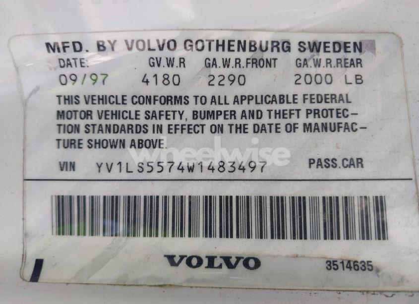 Photo 9 of 1998 Volvo S70 GTAS/GTMS (VIN YV1LS5574W1483497)