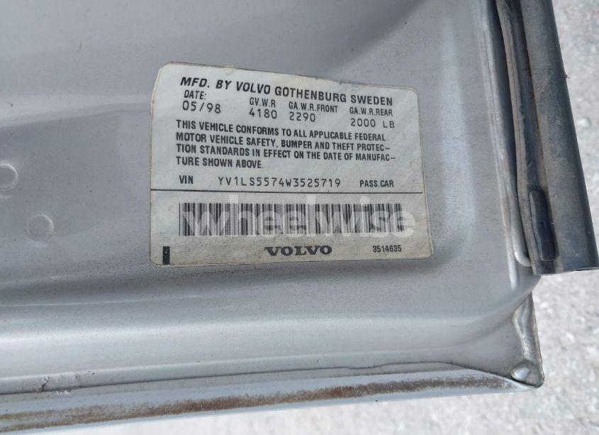 Photo 9 of 1998 Volvo S70 GTAS/GTMS (VIN YV1LS5574W3525719)